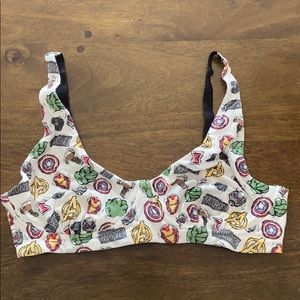 NWOT MeUndies Avengers Feelfree Longline Bralette
